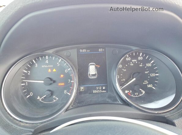 5N1AT2MV0LC788726 2020 NISSAN ROGUE Red Սարքավորումների վահանակի տեսք