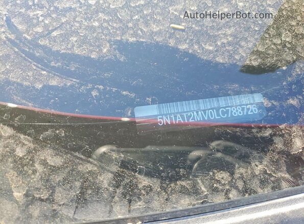 5N1AT2MV0LC788726 2020 NISSAN ROGUE Red VIN կոդի պիտակի տեսք