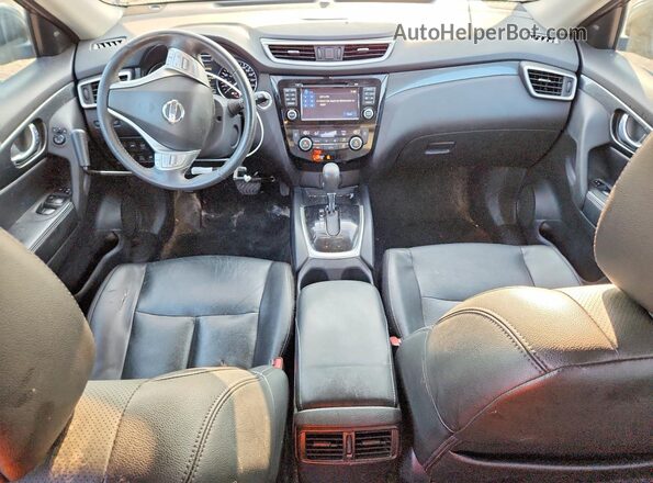 5N1AT2MV1GC843724 2016 NISSAN ROGUE Blue Вид панелі приладів