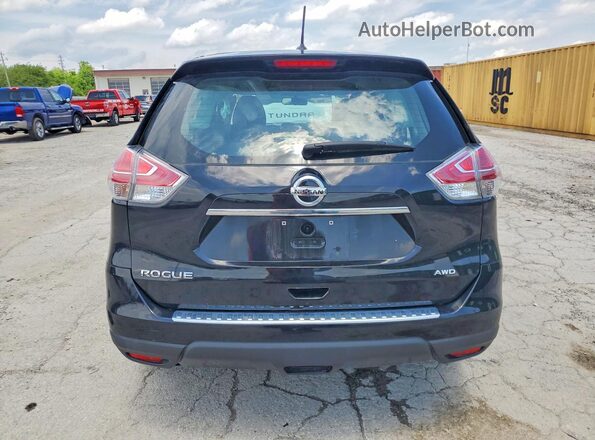 5N1AT2MV1GC845618 2016 NISSAN ROGUE Black Հետևի տեսք