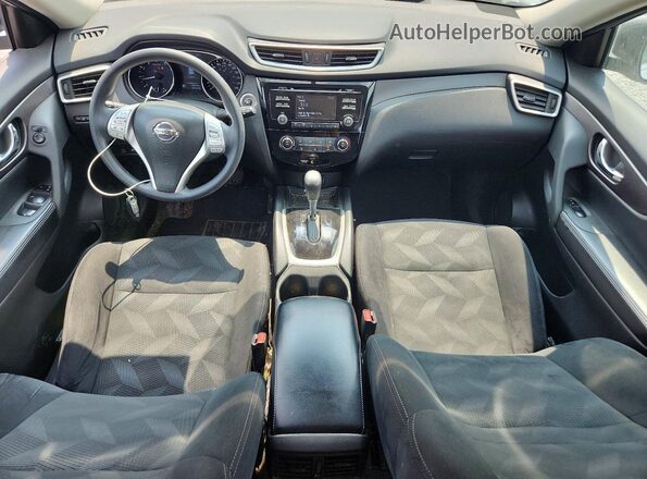5N1AT2MV1GC855422 2016 NISSAN ROGUE Silver Առջևի վահանակի տեսք