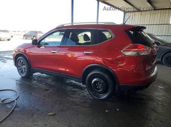5N1AT2MV1GC917448 2016 NISSAN ROGUE Red Rear left