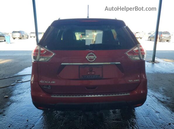 5N1AT2MV1GC917448 2016 NISSAN ROGUE Red Rear view