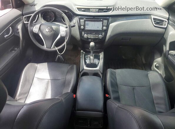 5N1AT2MV1GC917448 2016 NISSAN ROGUE Red Dashboard view