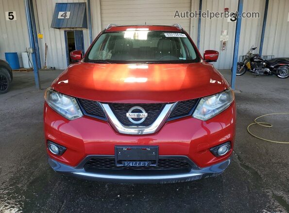 5N1AT2MV1GC917448 2016 NISSAN ROGUE Red Front view
