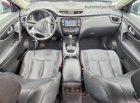 5N1AT2MV1GC924321 2016 NISSAN ROGUE Blue Առջևի վահանակի տեսք