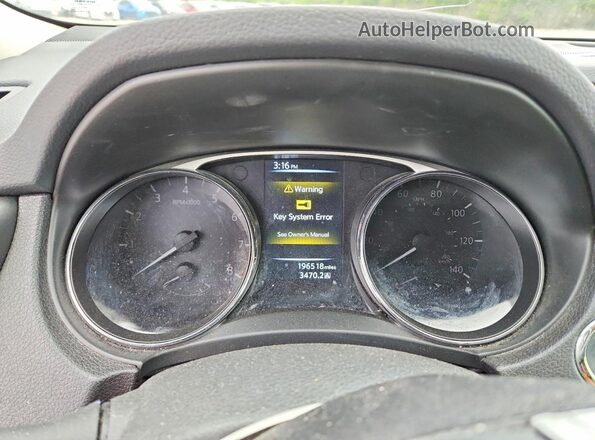 5N1AT2MV1GC924321 2016 NISSAN ROGUE Blue Սարքավորումների վահանակի տեսք