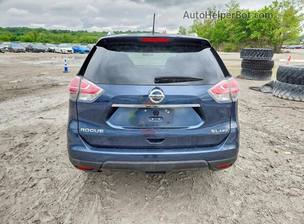 5N1AT2MV1GC924321 2016 NISSAN ROGUE Blue Հետևի տեսք