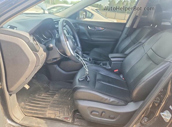 5N1AT2MV1HC755645 2017 NISSAN ROGUE Black Front interior view