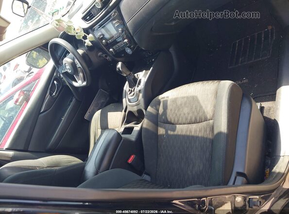 5N1AT2MV1HC773966 2017 NISSAN ROGUE Black წინა სალონის ხედი