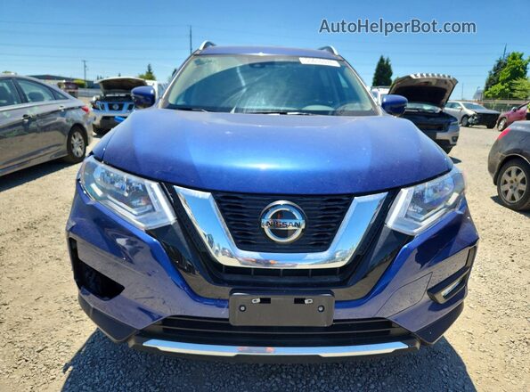 5N1AT2MV1JC745168 2018 NISSAN ROGUE Синий Вид спереди