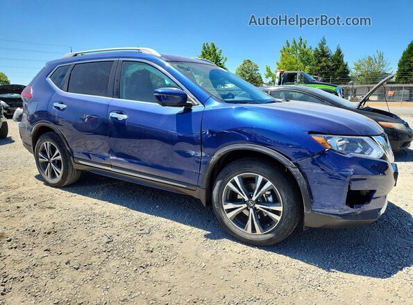 5N1AT2MV1JC745168 2018 NISSAN ROGUE Синий Передняя правая четверть