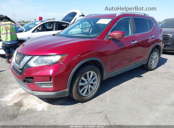 5N1AT2MV1JC754937 2018 NISSAN ROGUE Red Առջևի ձախ երեք քառորդ տեսարան