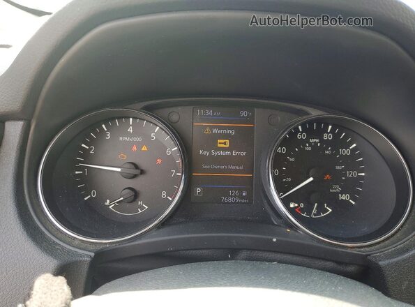 5N1AT2MV1JC791535 2018 NISSAN ROGUE Серебряный Вид щитка приборов
