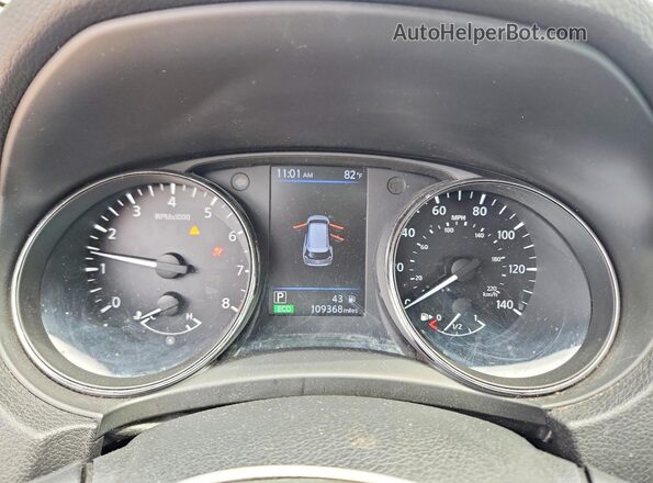 5N1AT2MV1KC757774 2019 NISSAN ROGUE Черный Вид щитка приборов