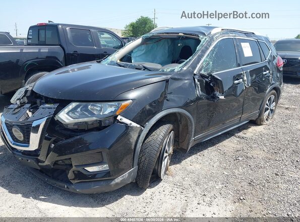 5N1AT2MV1KC768452 2019 NISSAN ROGUE Black Առջևի ձախ երեք քառորդ տեսարան