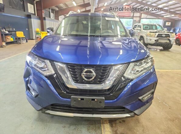 5N1AT2MV1KC794839 2019 NISSAN ROGUE Синий Вид спереди
