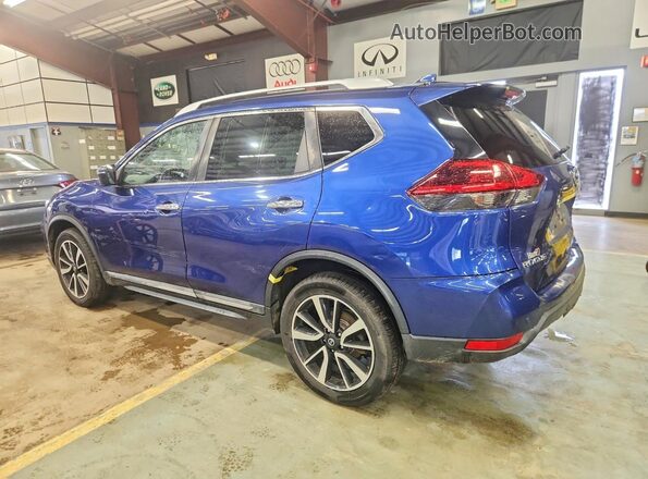 5N1AT2MV1KC794839 2019 NISSAN ROGUE Синий Задняя левая четверть