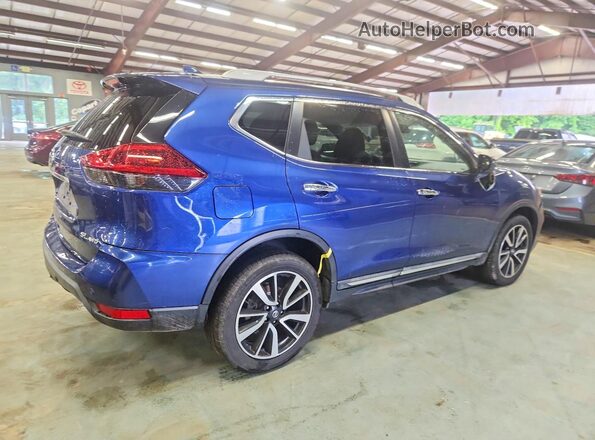 5N1AT2MV1KC794839 2019 NISSAN ROGUE Синий Задняя правая четверть