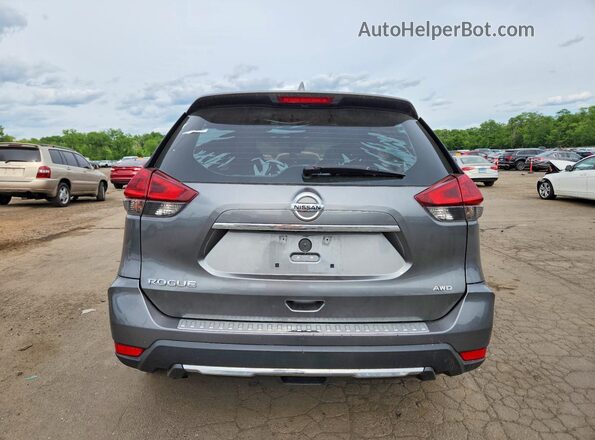 5N1AT2MV1KC828388 2019 NISSAN ROGUE Gray Rear view