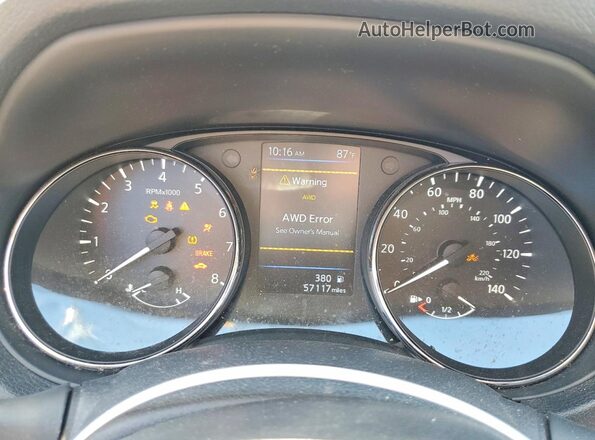 5N1AT2MV1KC829363 2019 NISSAN ROGUE Silver Vista del cuadro de instrumentos