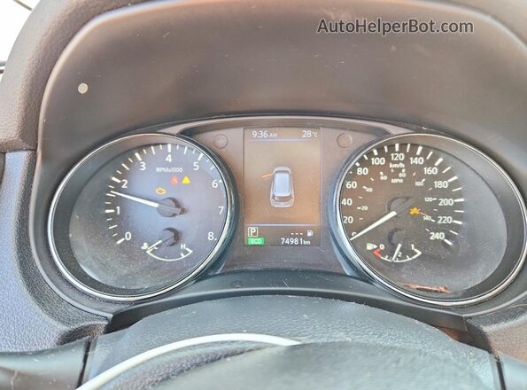 5N1AT2MV1LC815108 2020 NISSAN ROGUE Черный Вид щитка приборов