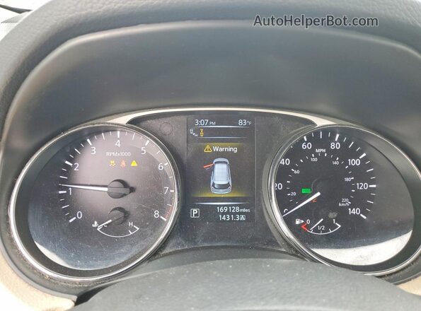 5N1AT2MV2GC782772 2016 NISSAN ROGUE Gray Սարքավորումների վահանակի տեսք