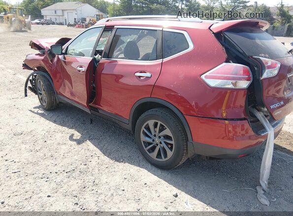 5N1AT2MV2GC793142 2016 NISSAN ROGUE Red Tył lewy