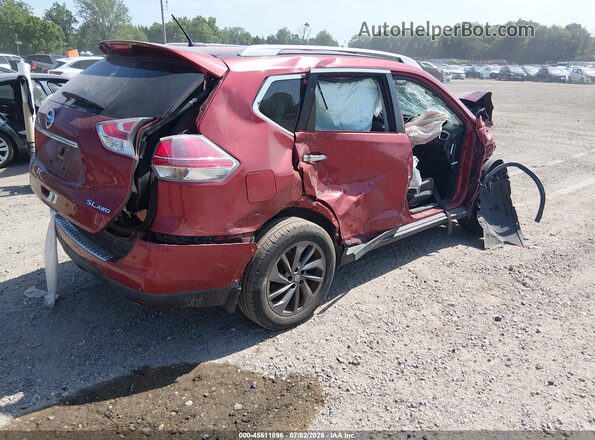 5N1AT2MV2GC793142 2016 NISSAN ROGUE Red Tył prawy
