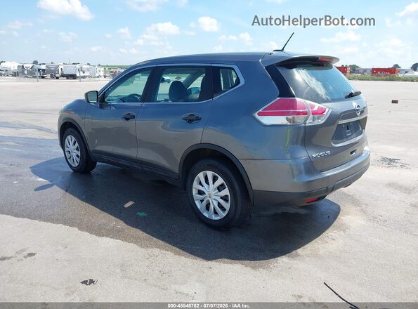 5N1AT2MV2GC802096 2016 NISSAN ROGUE Gray Trasero izquierdo