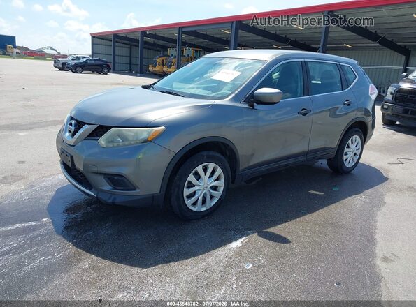 5N1AT2MV2GC802096 2016 NISSAN ROGUE Gray Vista tres cuartos delantera izquierda