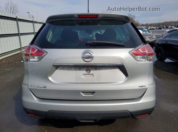 5N1AT2MV2GC813275 2016 NISSAN ROGUE Silver Вид ззаду