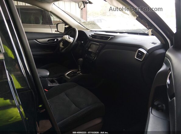5N1AT2MV2GC825913 2016 NISSAN ROGUE Black Widok wnętrza z przodu