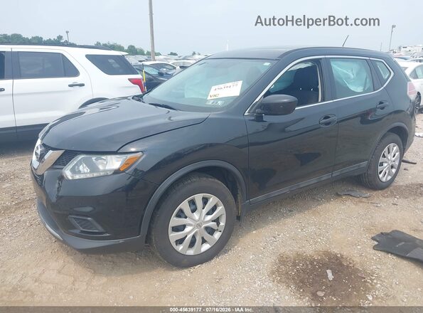5N1AT2MV2GC831274 2016 NISSAN ROGUE Black Передня ліва чверть