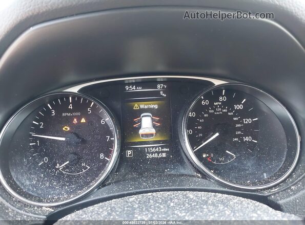 5N1AT2MV2GC844591 2016 NISSAN ROGUE Dark Blue Вид задніх сидінь