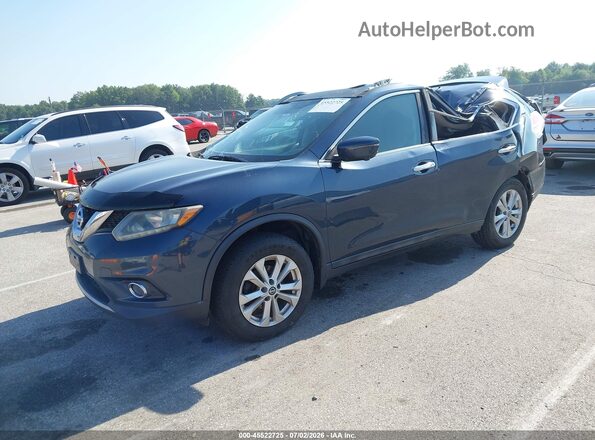 5N1AT2MV2GC844591 2016 NISSAN ROGUE Dark Blue Передня ліва чверть
