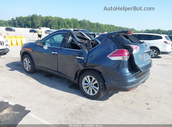 5N1AT2MV2GC844591 2016 NISSAN ROGUE Dark Blue Задня ліва чверть