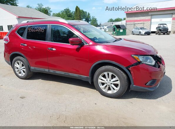 5N1AT2MV2GC862671 2016 NISSAN ROGUE Red Вид задньої частини салону