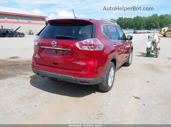 5N1AT2MV2GC862671 2016 NISSAN ROGUE Red Задня права чверть