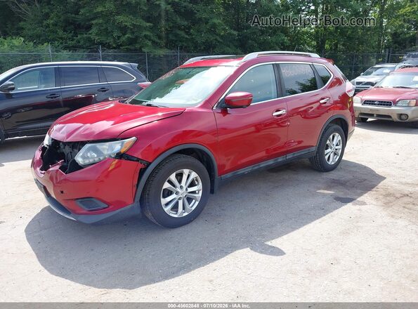 5N1AT2MV2GC862671 2016 NISSAN ROGUE Red Передня ліва чверть