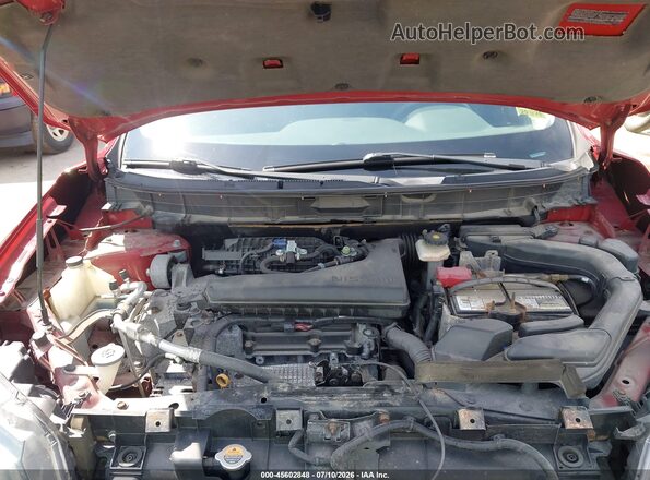 5N1AT2MV2GC862671 2016 NISSAN ROGUE Red Вид ззаду