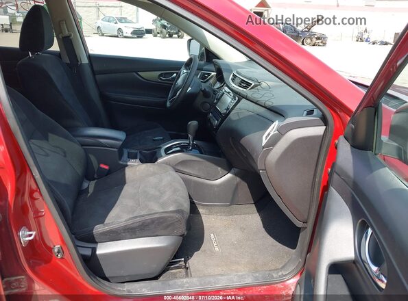 5N1AT2MV2GC862671 2016 NISSAN ROGUE Red Вид салону спереду