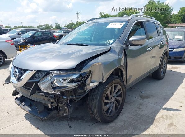 5N1AT2MV2GC910198 2016 NISSAN ROGUE Gray Przód lewy