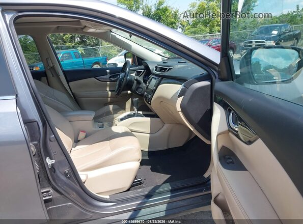 5N1AT2MV2GC910198 2016 NISSAN ROGUE Gray Widok wnętrza z przodu