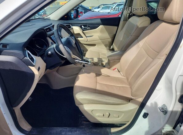 5N1AT2MV2GC919581 2016 NISSAN ROGUE White წინა სალონის ხედი