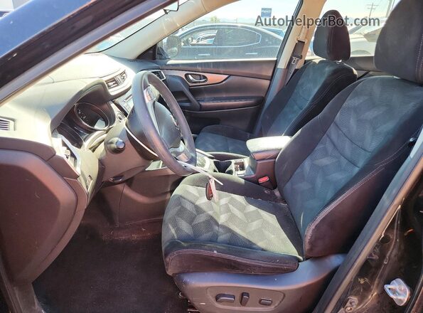 5N1AT2MV2GC920634 2016 NISSAN ROGUE Black წინა სალონის ხედი