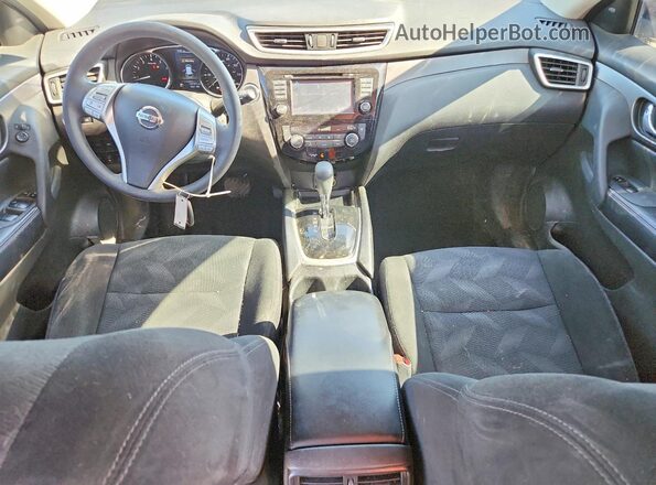 5N1AT2MV2GC920634 2016 NISSAN ROGUE Black წინა პანელის ხედი