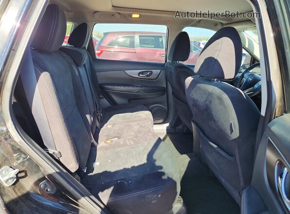 5N1AT2MV2GC920634 2016 NISSAN ROGUE Black უკანა სავარძლების ხედი