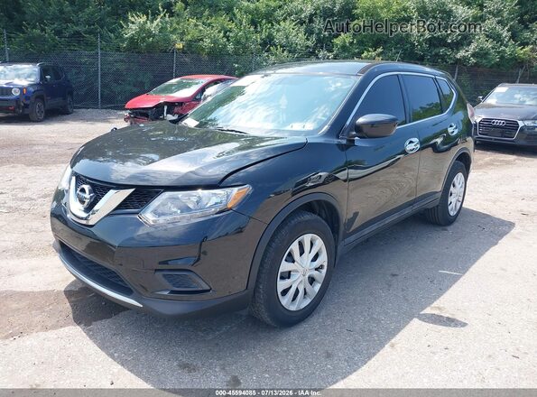 5N1AT2MV2GC921377 2016 NISSAN ROGUE Черный Передняя левая четверть