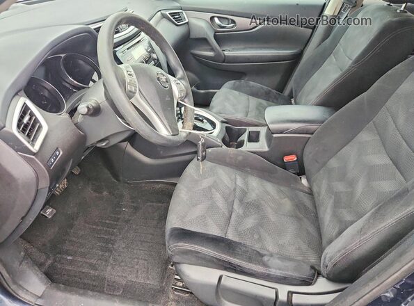 5N1AT2MV2GC922027 2016 NISSAN ROGUE Blue წინა სალონის ხედი